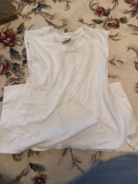 Outdoor Voices White Sleeveless Muscle Tank